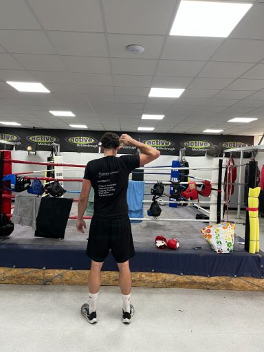 Me with the new t shirt after a boxing treatment