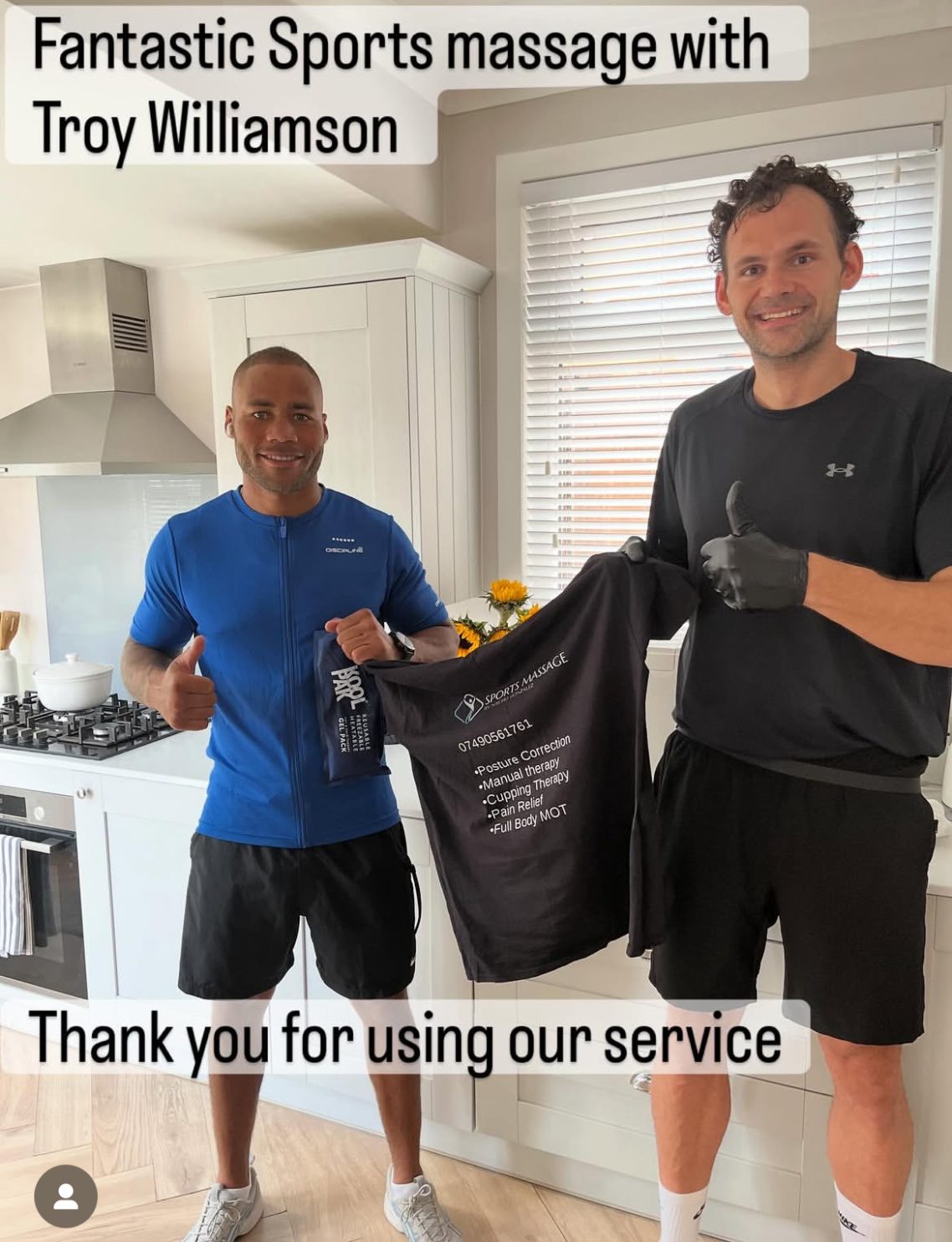 Troy after treatment.